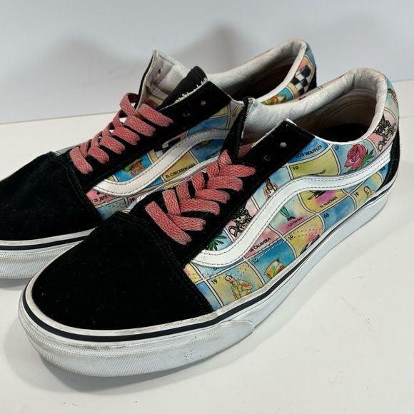 Vans Other - Vans Old Skool Shoes Men 10.5/W 12 Colorful Loteria Patchwork Los Skate Sneakers